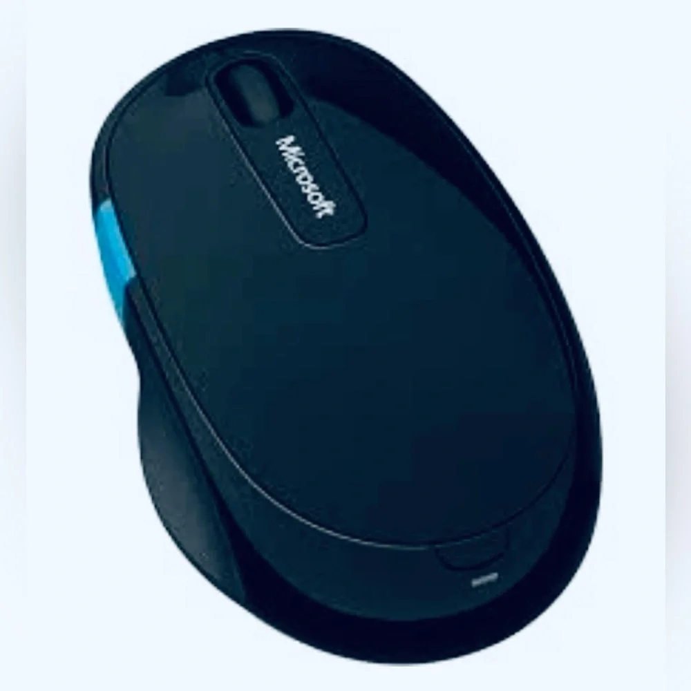 Microsoft Ergonomic Mouse - Black and Blue Accent